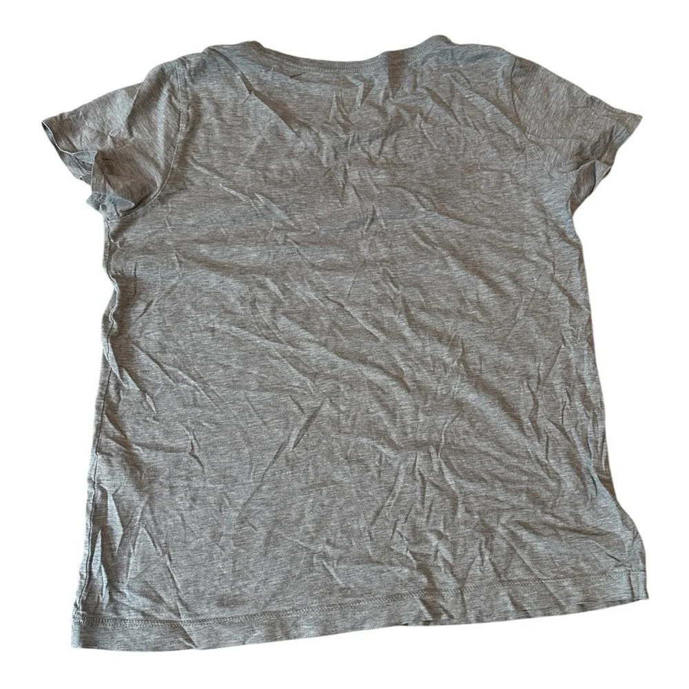 Kate Spade Broome Street Graphic Face Tee – Gray, Size XS‎